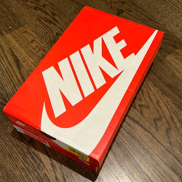 Red & white Nike Box.